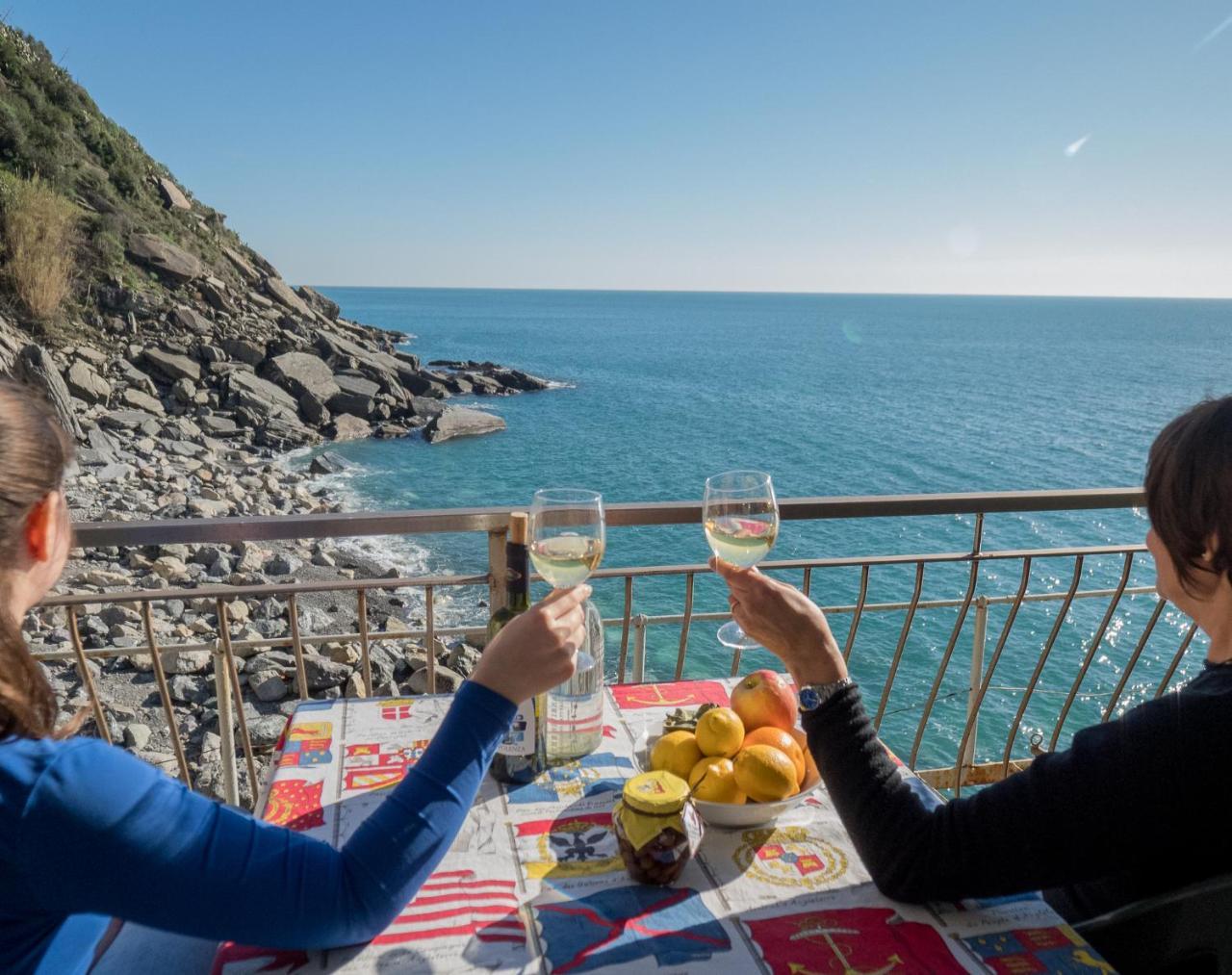 Unda de Ma Sea View Terrace Apartment Vernazza Exterior foto